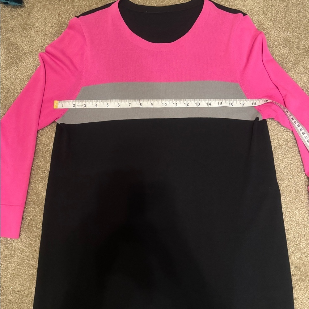Pink, Gray, and Black Colorblock Dress - Unbranded - Size M/L - Picture 5 of 6